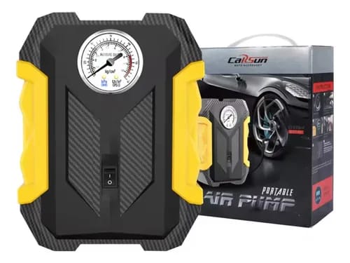 Compresor de Aire Portátil Digital con LED - Auto y Moto