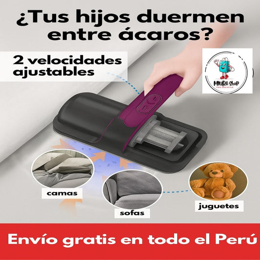 Aspiradora Portátil UV - Elimina Ácaros, Pelos y Bacterias