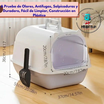 Arenera Moderna para Gatos con Filtro de Carbón