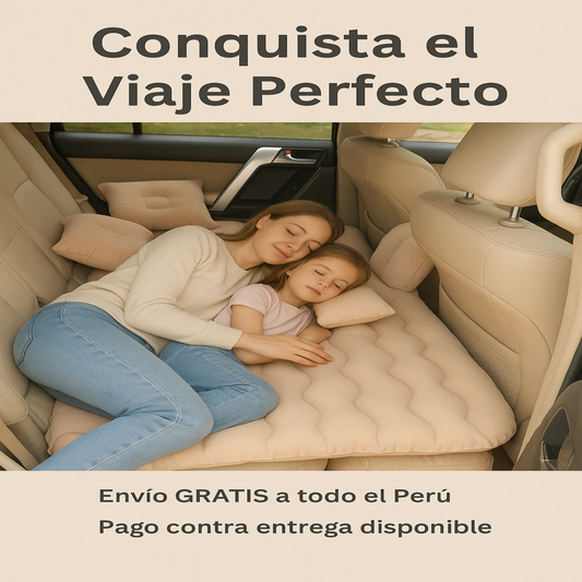 "Cama Inflable Premium para Coche 🚗✨ Confort en cada viaje"