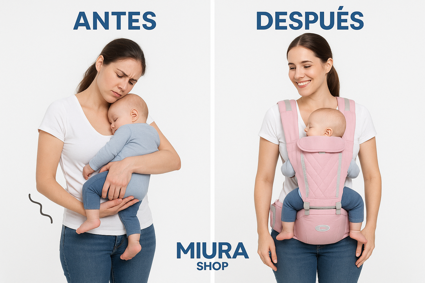 Canguro Ergonómico 3 en 1 MIURA - Vida con Estilo Premium
