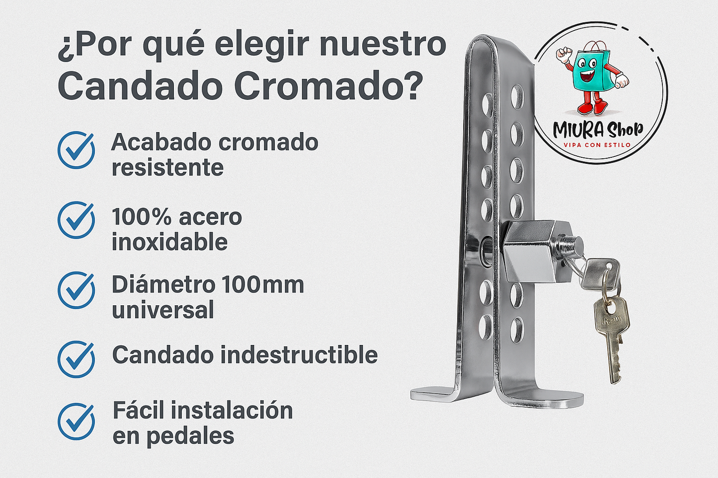 Por qué elegir Candado Cromado