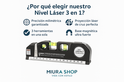Beneficios Nivel Láser 3 en 1